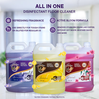 SOULFRESH Disinfectant Surface and Floor Cleaner Liquid (Lavender) 5Ltr