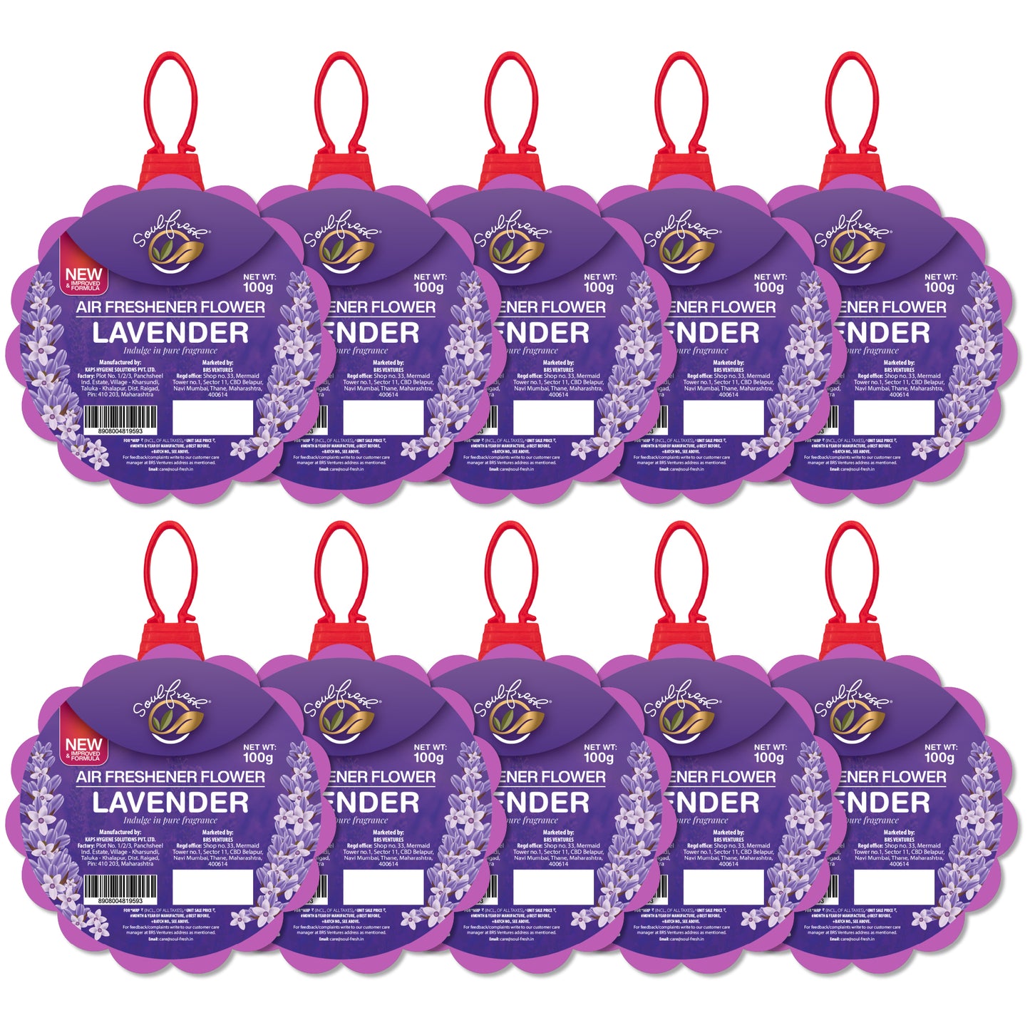 SOULFRESH Air Freshener Flowers (Lavender) 100gm