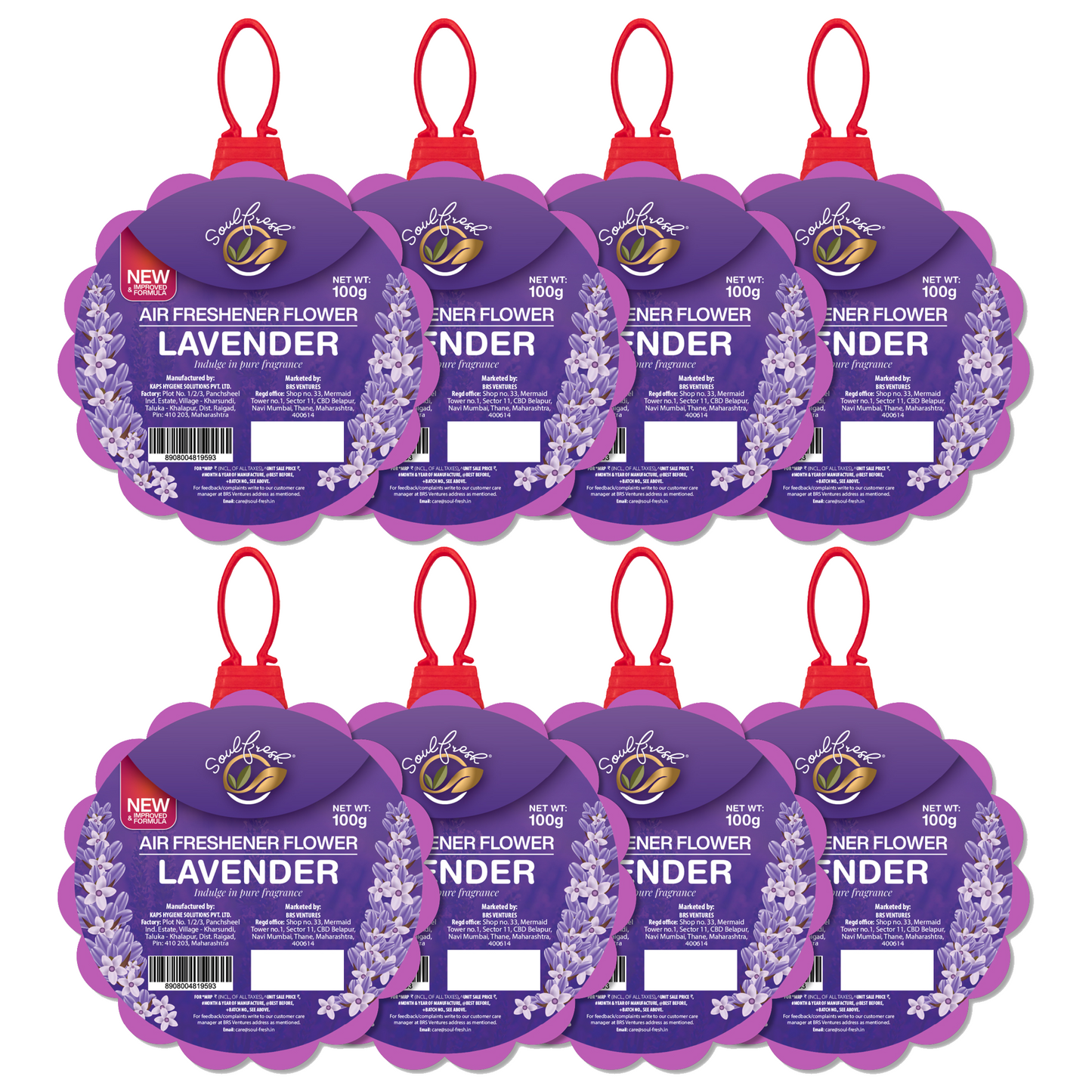 SOULFRESH Air Freshener Flowers (Lavender) 100gm