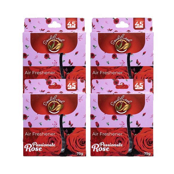 Rose Air Freshener Block pack of 4