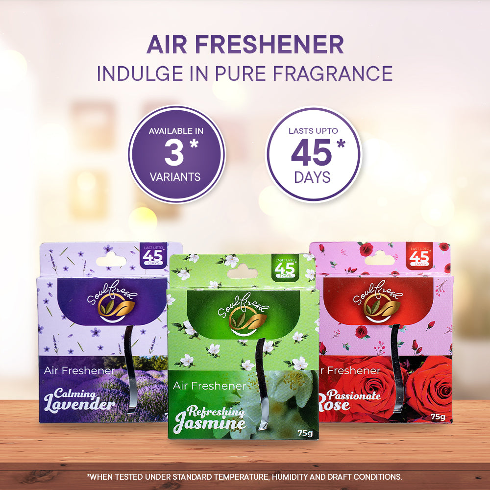 SOULFRESH Air Freshener Block (Rose) 75gm