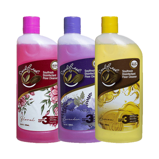 Assorted Pack of 3 Disinfectant Floor Cleaner 500 ml