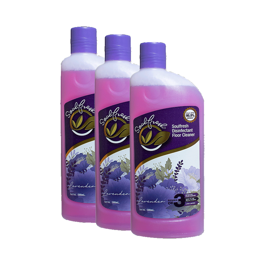 Lavender Disinfectant Floor Cleaner 500 ml Pack of 3