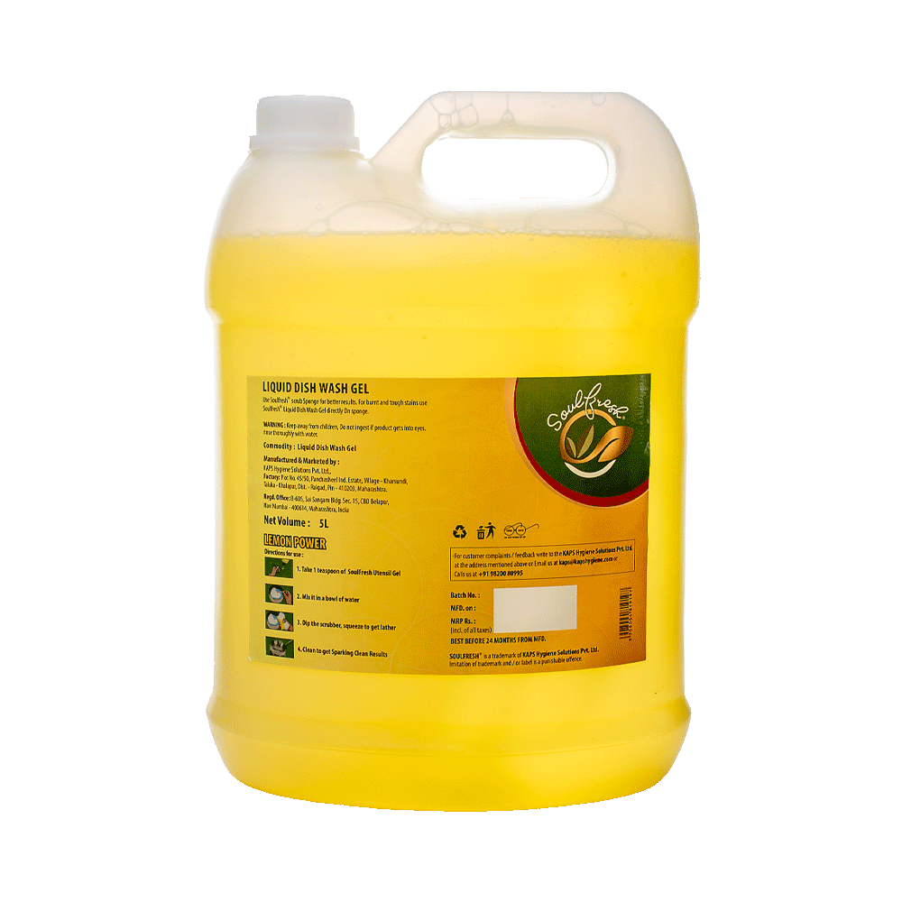 Dishwash gel 5 Ltr back