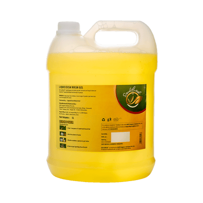 Dishwash gel 5 Ltr back