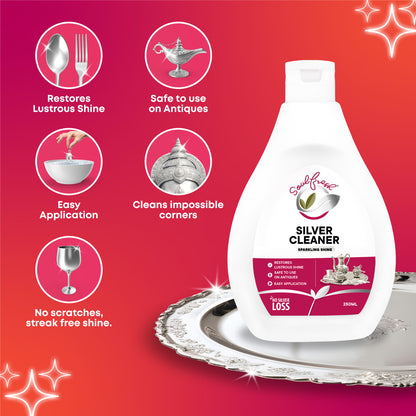 SOULFRESH Instant Shine Silver Cleaner Liquid 250ml