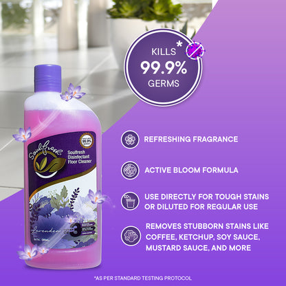 SOULFRESH Disinfectant Surface and Floor Cleaner Liquid (Lavender) 500ml