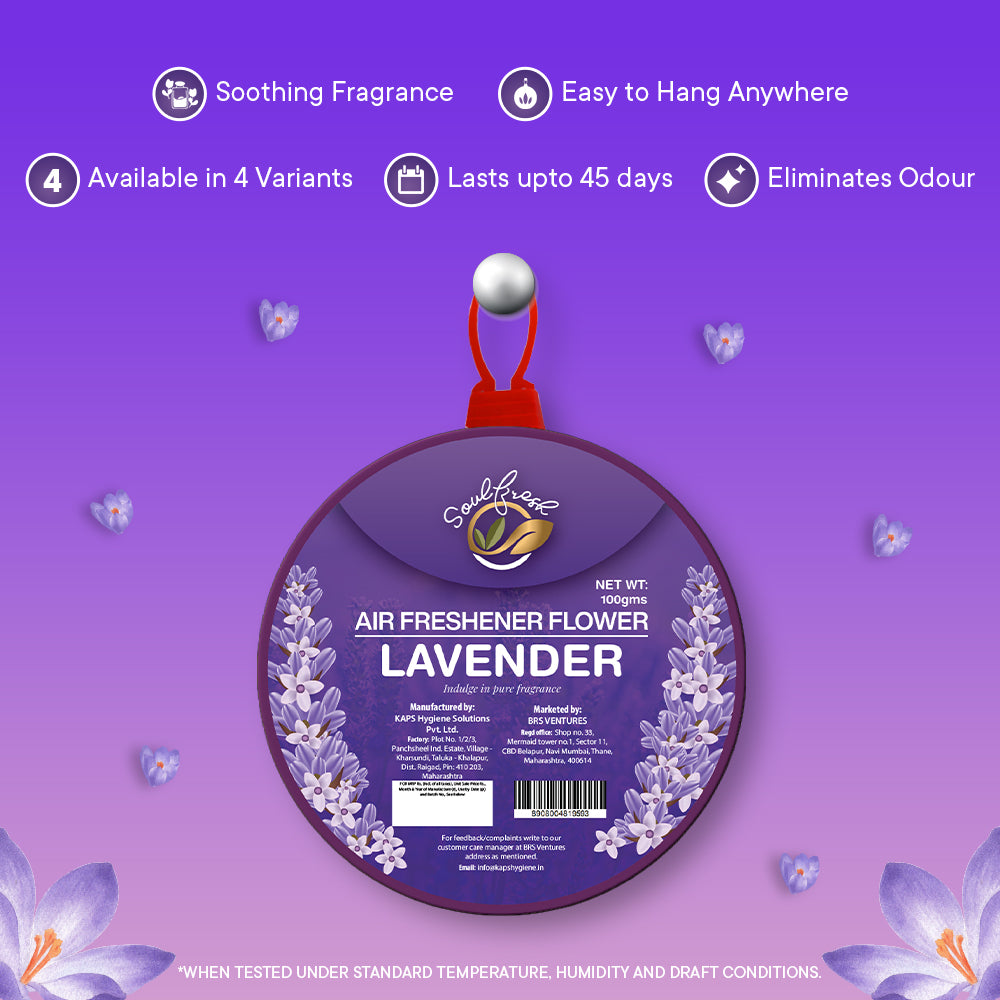 SOULFRESH Air Freshener Flowers (Lavender) 100gm