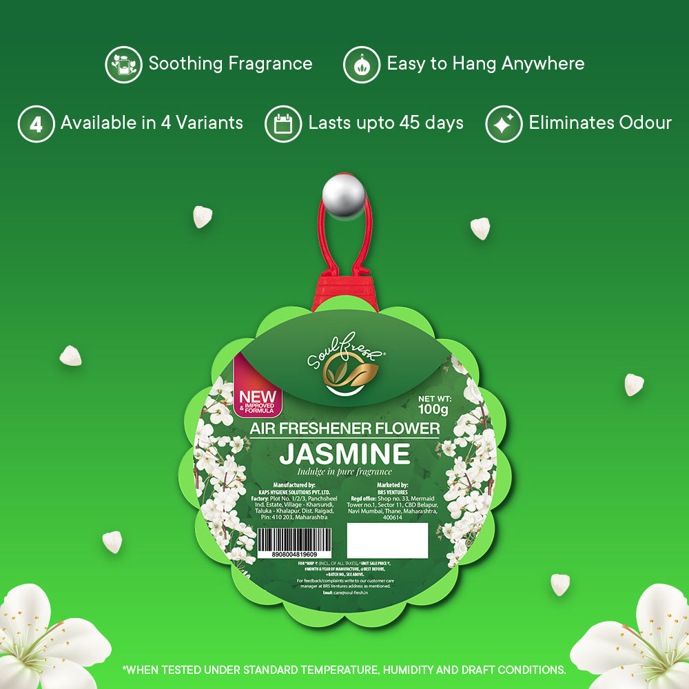 SOULFRESH Air Freshener Flowers (Jasmine) 100gm