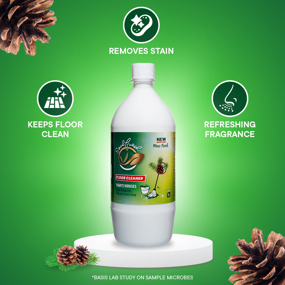 SOULFRESH Perfumed Floor Cleaner Liquid (Pine) 1Ltr