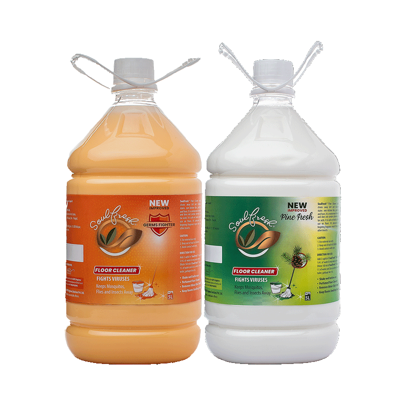 Germfighter and Pine 5 L bottles of Perfumed Floor Cleaner