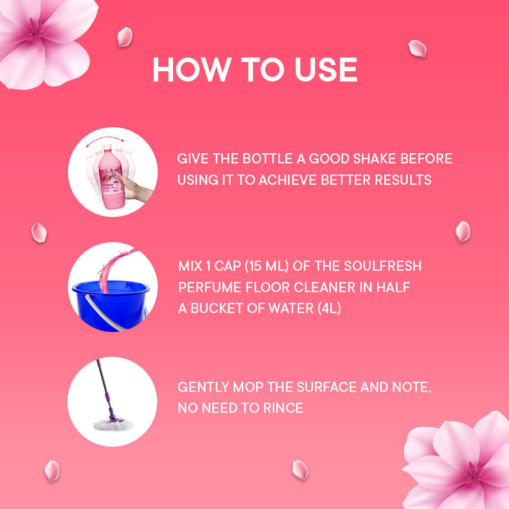 How to use instructions for Perfumed Floor Cleaner