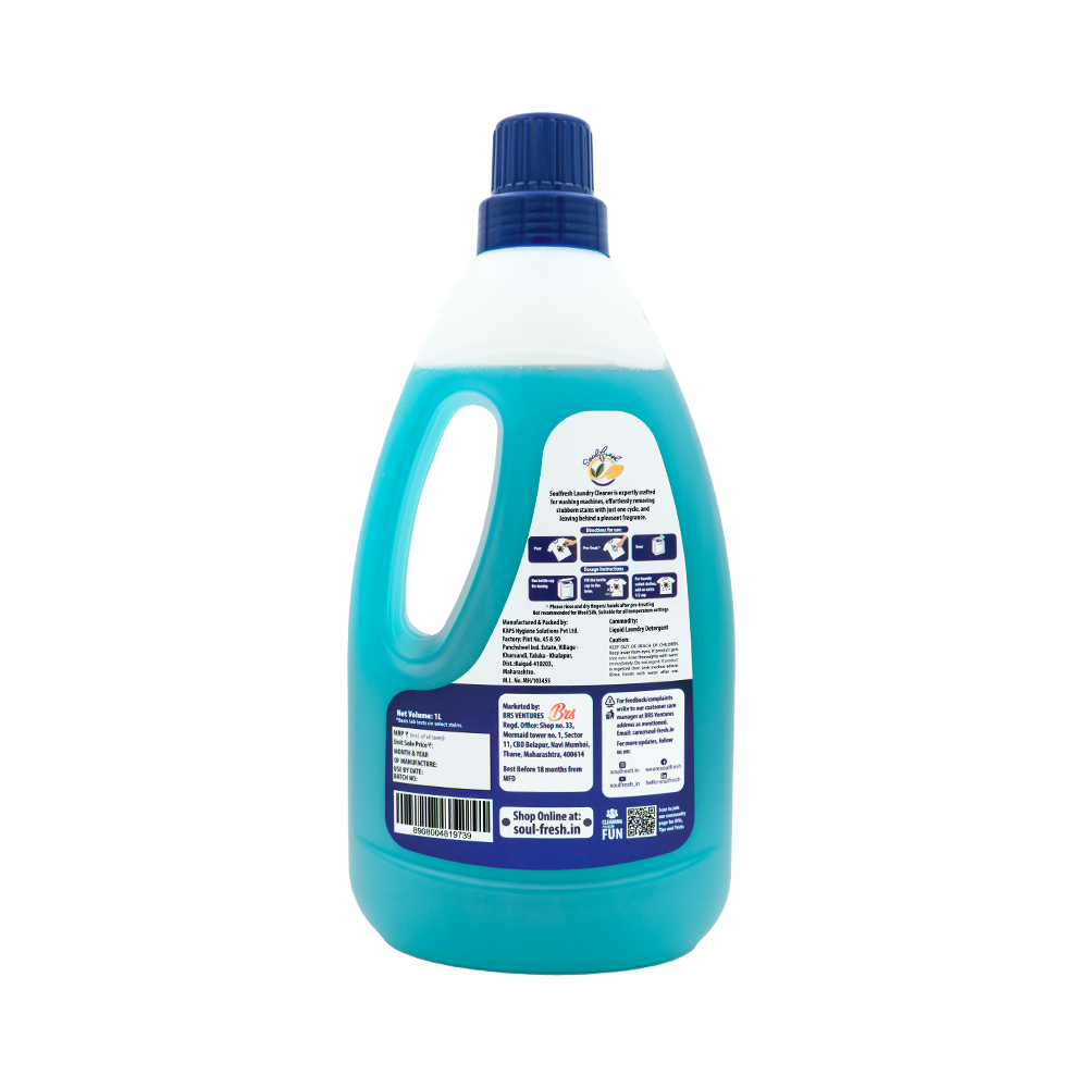 SOULFRESH Top Load Liquid Detergent 1L