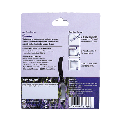 Lavender Air Freshener Block back