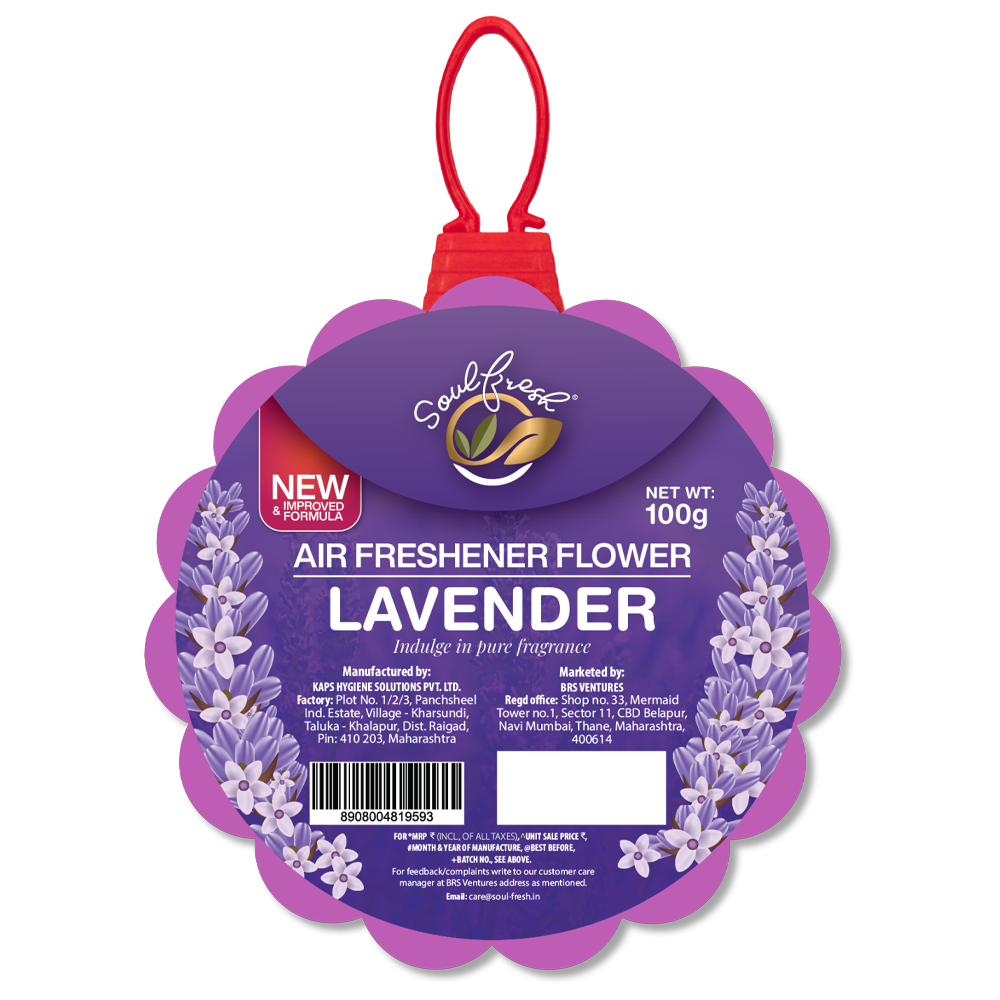 SOULFRESH Air Freshener Flowers (Lavender) 100gm