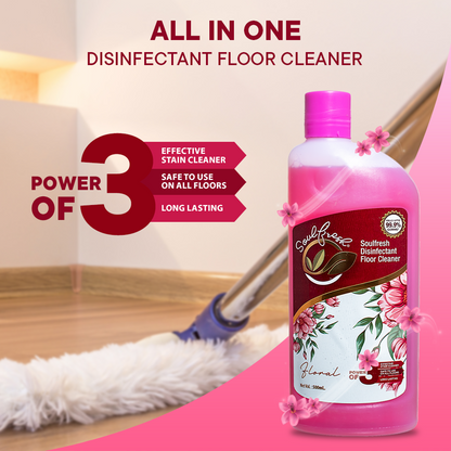 SOULFRESH Disinfectant Surface and Floor Cleaner Liquid (Floral) 500ml