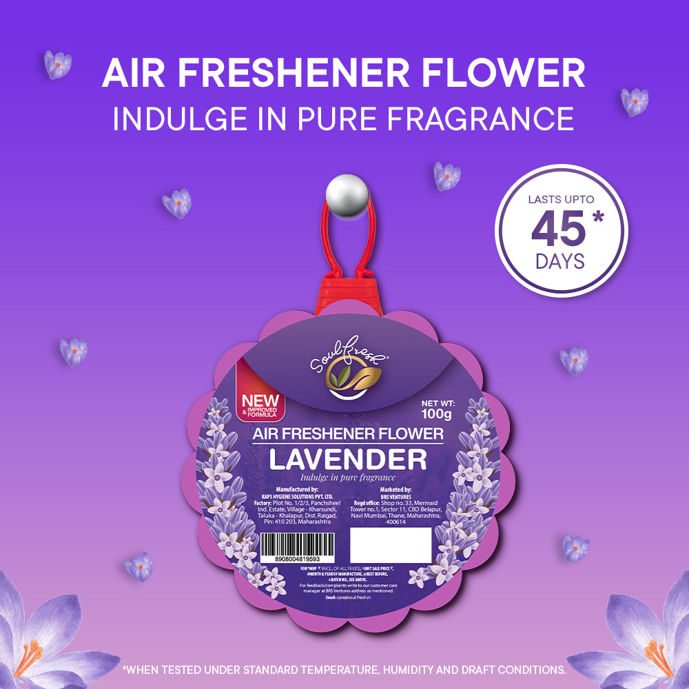 SOULFRESH Air Freshener Flowers (Lavender) 100gm