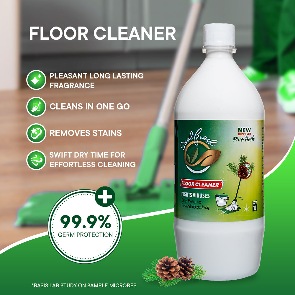 SOULFRESH Perfumed Floor Cleaner Liquid (Pine) 1Ltr