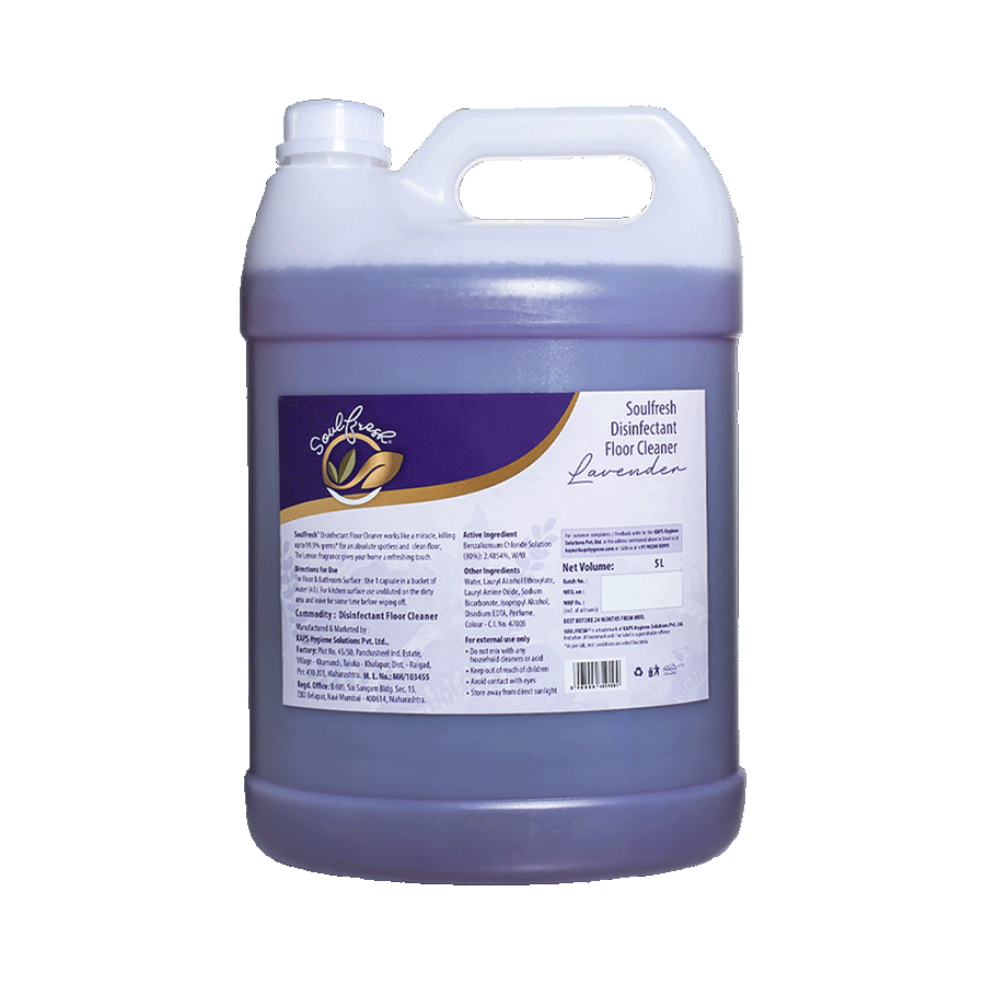 Lavender Disinfectant Floor Cleaner 5 Ltr back