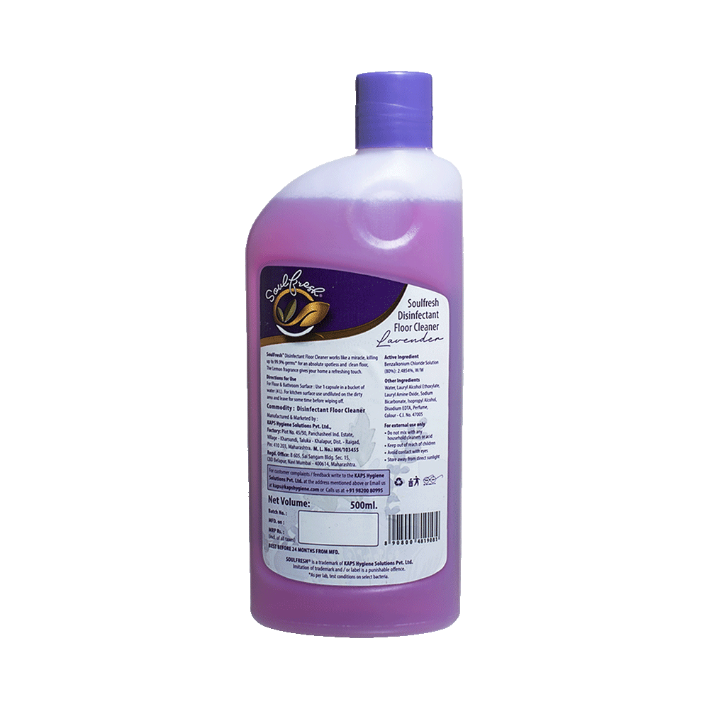 Lavender Disinfectant Floor Cleaner 500 ml back