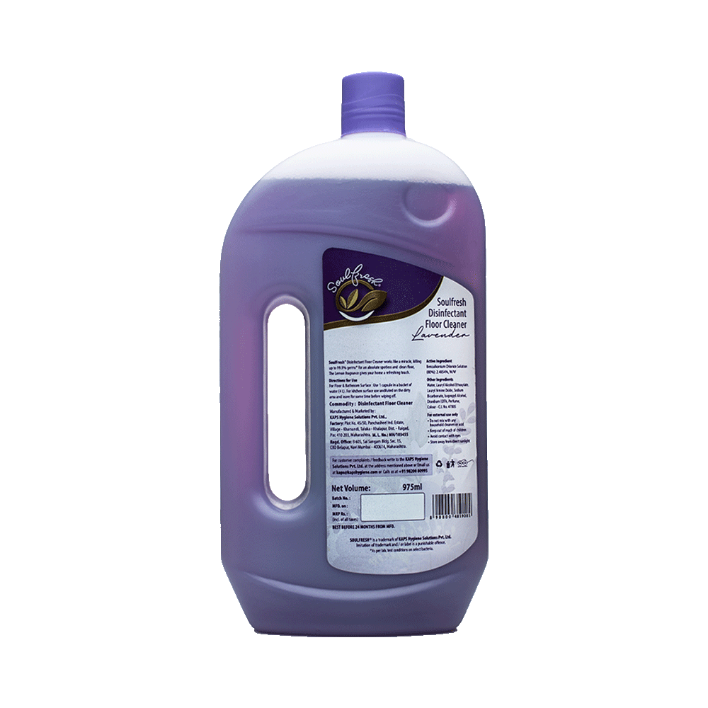 Lavender Disinfectant Floor Cleaner 975 ml back