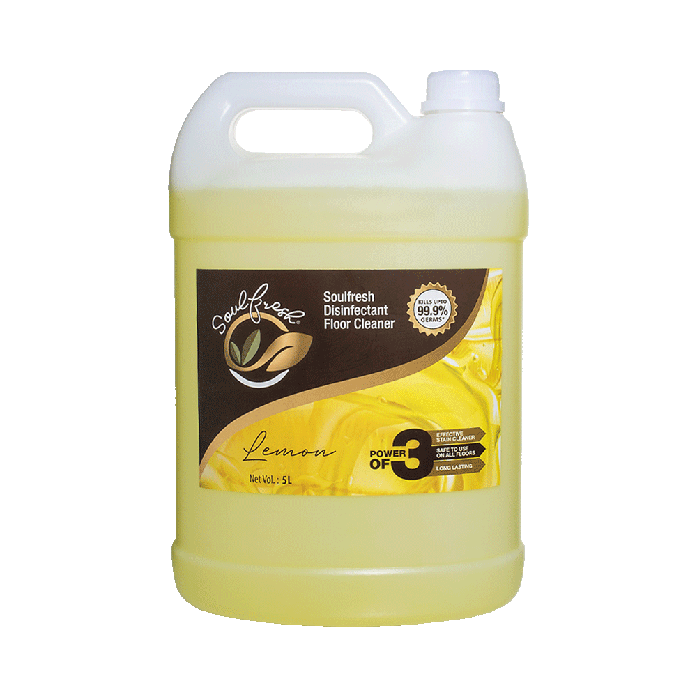 SOULFRESH Disinfectant Surface and Floor Cleaner Liquid (Citrus) 5Ltr ...