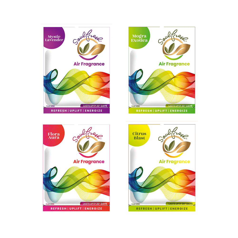 Air freshener pocket assorted pack of 4