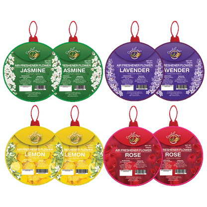 Air freshener flower Assorted pack of 8