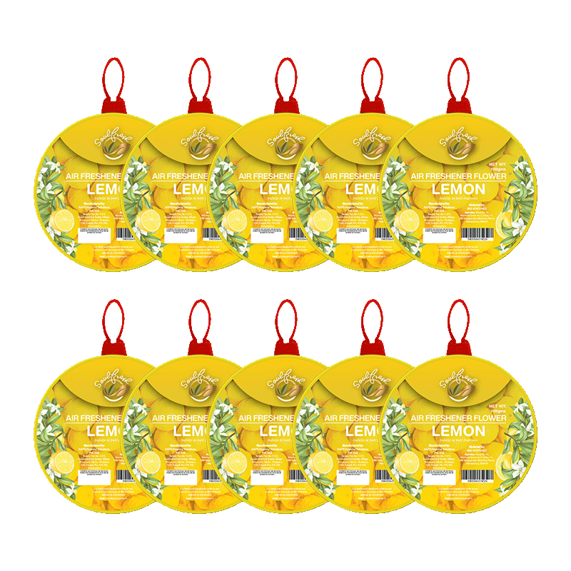 Citrus Air Freshener Flower pack of 10