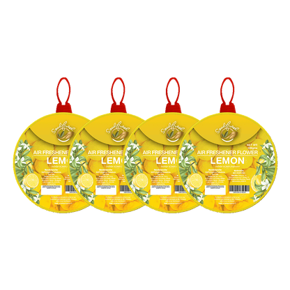 Citrus Air Freshener Flower pack of 4