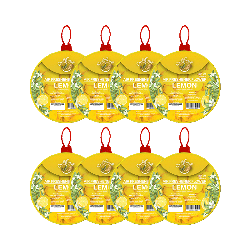 Citrus Air Freshener Flower pack of 8