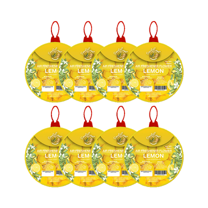 Citrus Air Freshener Flower pack of 8